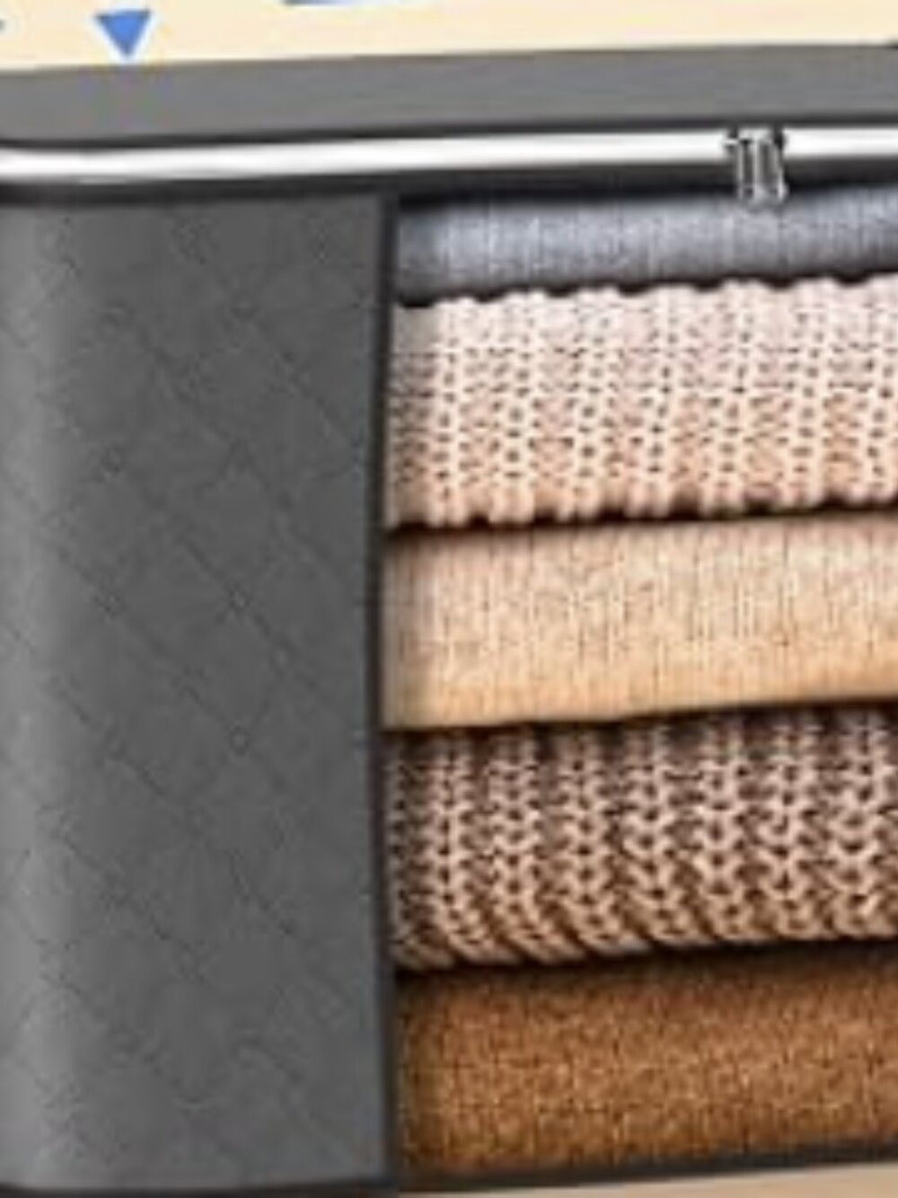 Large Storage Bags, 4 Pack Clothes Storage Bins Closet Organizers